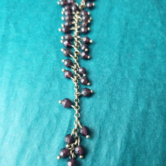 2/35$ Kenneth Cole Y necklace with deep red beads - Picture 4 of 6